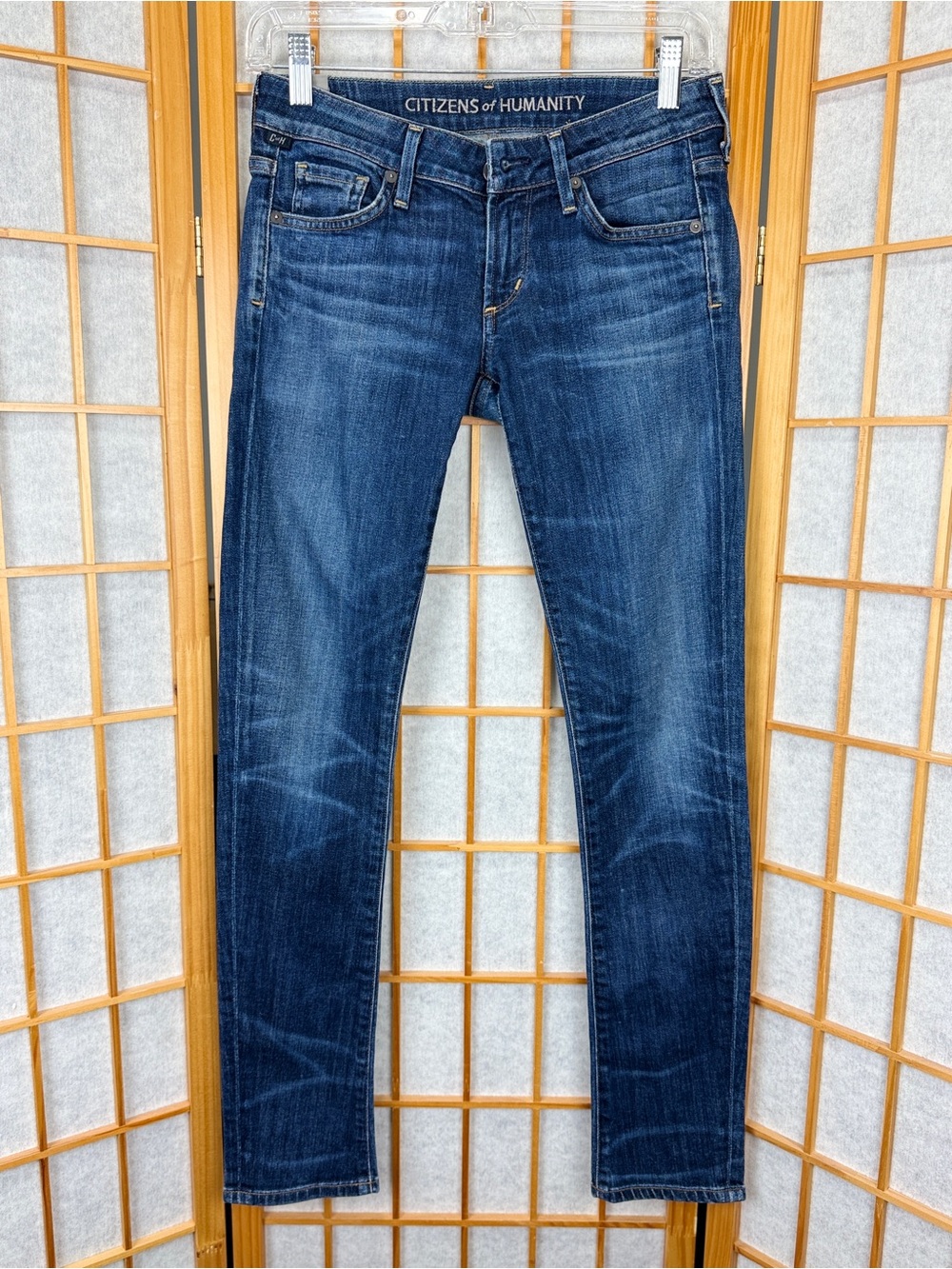 Citizens of Humanity Racer Low Rise Skinny Jeans 25 Patina - Picture 2 of 9